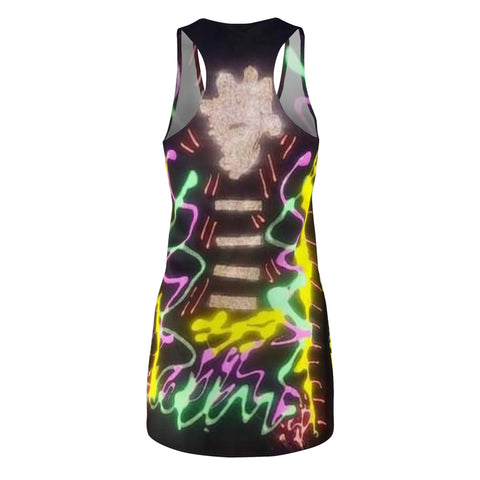 Women's Cut & Sew HIP HOP ART  Racerback Dress (AOP)