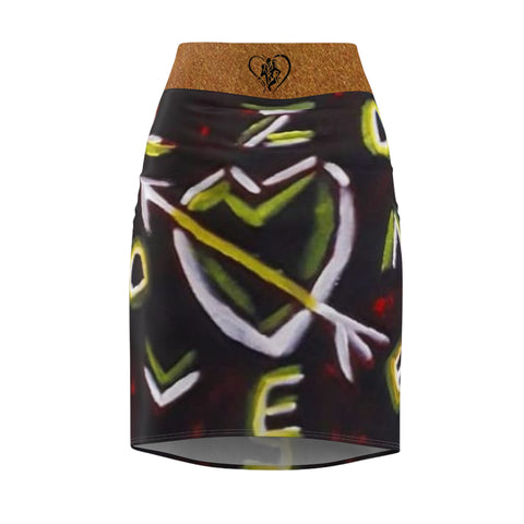 Women's HIP HOP ART Pencil Skirt (AOP)