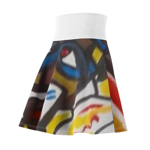 Women's HIP HOP ART Skater Skirt (AOP)