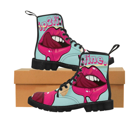 Women's HIP HOP ART Canvas Boots