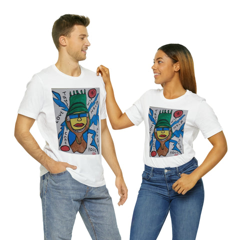 Unisex Hip Hop Art Jersey Short Sleeve Tee