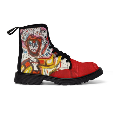 Men's HIP HOP ART Canvas Boots