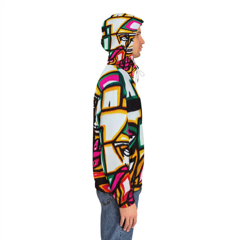 Men's Full-Zip HIP  HOP ART Hoodie (AOP)