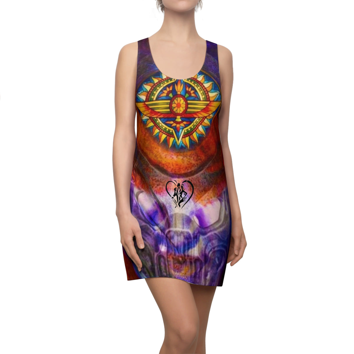 Women's Cut & Sew HIP HOP ART Racerback Dress (AOP)