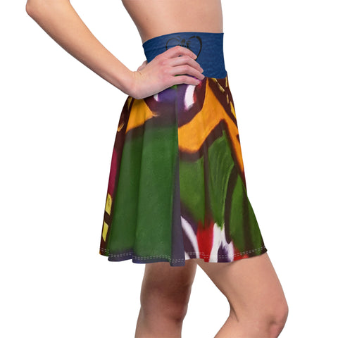 Women's  HIP HOP ART Skater Skirt (AOP)