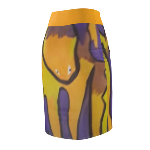 Women's HIP HOP ART Pencil Skirt (AOP)