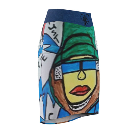 Women's HIP HOP ART Pencil Skirt (AOP)