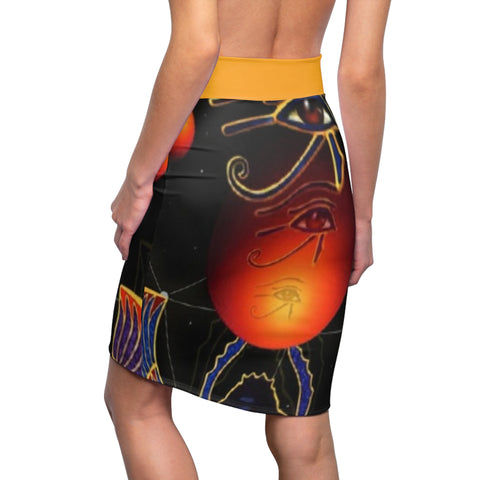 Women's  HIP HOP ART  Pencil Skirt (AOP)