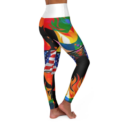 High Waisted  HIP HOP ART Yoga Leggings (AOP)