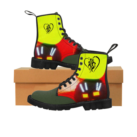 Women'sHIP HOP ART  Canvas Boots