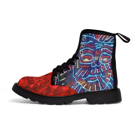 Men's HIP HOP ART Canvas Boots