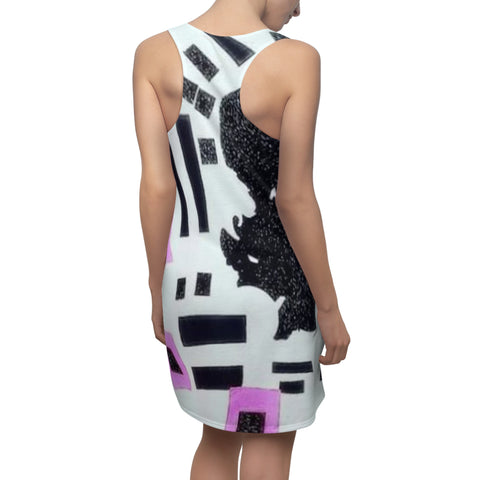 Women's Cut & Sew  HIP HOP ART Racerback Dress (AOP)