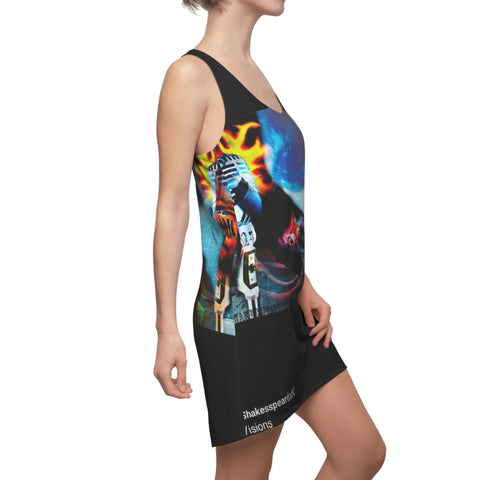 Women's Cut & Sew  HIP HOP ART Racerback Dress (AOP)