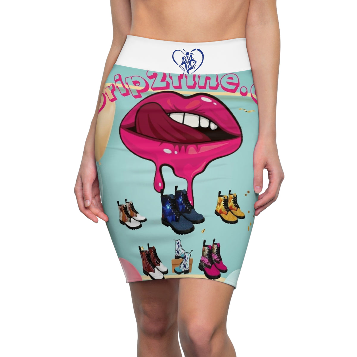 Women's HIP HOP ART Pencil Skirt (AOP)