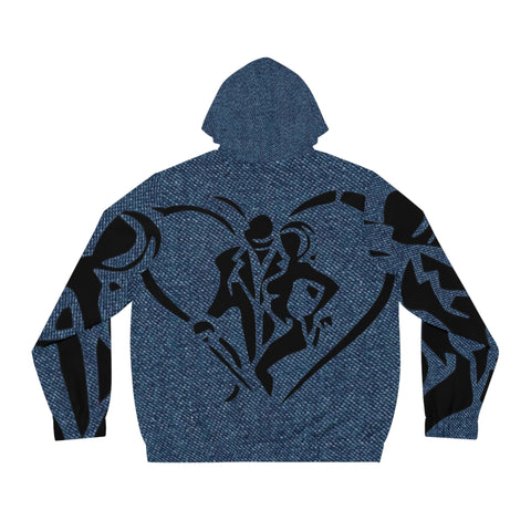 Men's Full-Zip  HIP HOP ART Hoodie (AOP)