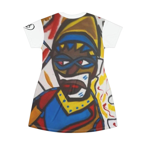 HIP HOP ART T-Shirt Dress (AOP)