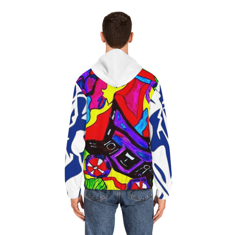 Men's Full-Zip HIP HOP ART  Hoodie (AOP)