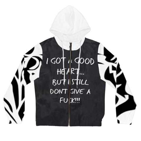 Women’s Full-Zip HIP HOP ART Hoodie (AOP)