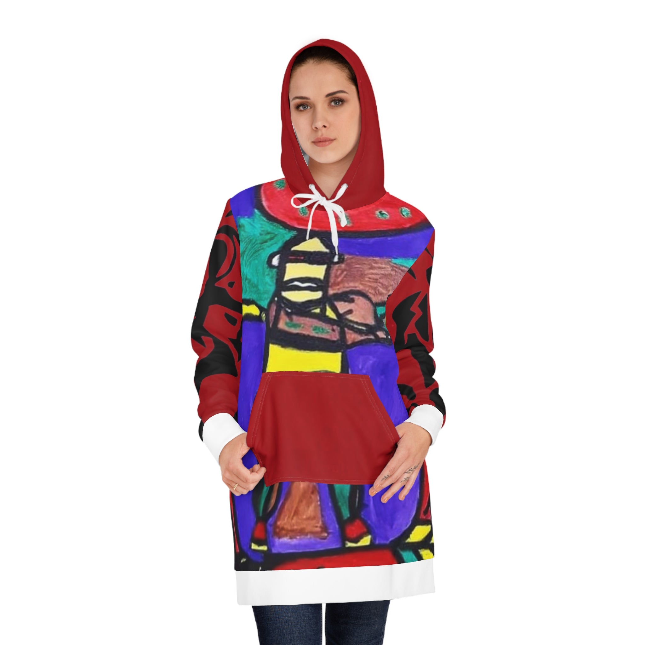 Women's HIP HOP ART Hoodie Dress (AOP)