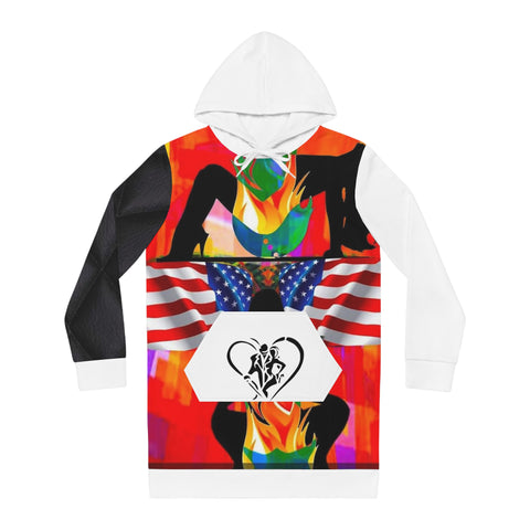 Women's HIP HOP ART Hoodie Dress (AOP)