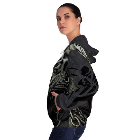 Women’s Full-Zip  HIP HOP ART  Hoodie (AOP)