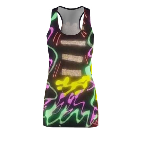 Women's Cut & Sew HIP HOP ART  Racerback Dress (AOP)