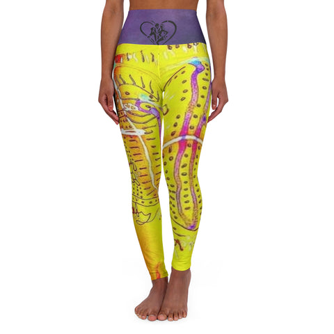 High Waisted HIP HOP ART Yoga Leggings (AOP)