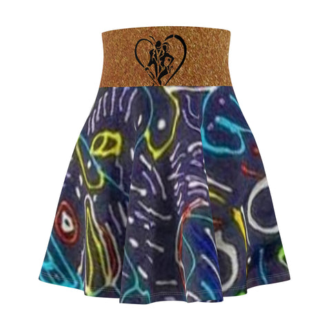 Women's  HIP HOP ART Skater Skirt (AOP)