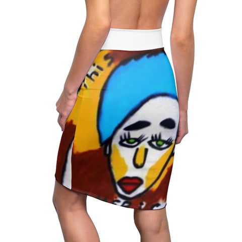 Women's HIP HOP ART Pencil Skirt (AOP)