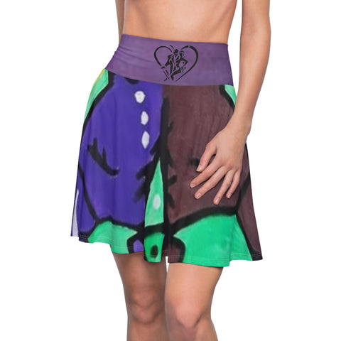 Women's  HIP HOP ART Skater Skirt (AOP)