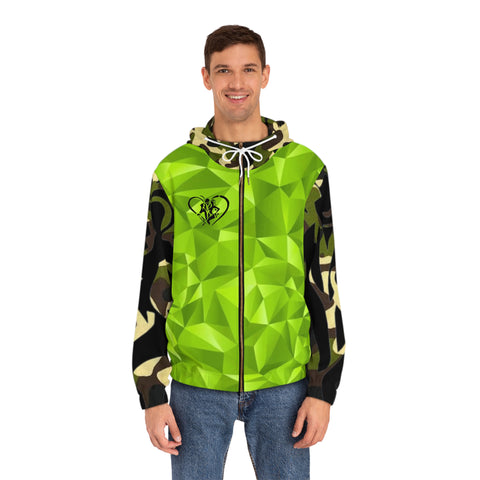 Men's Full-Zip  HIP HOP ART Hoodie (AOP)