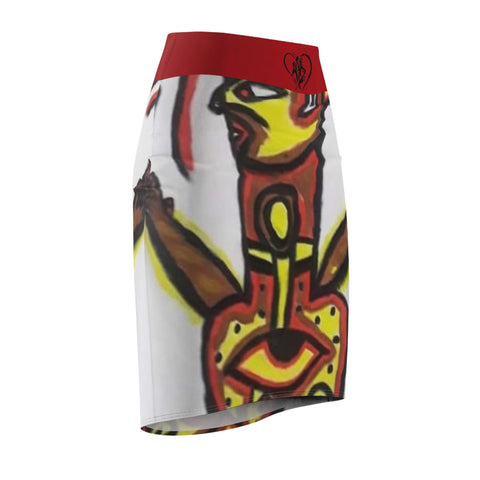 Women's  HIP HOP ART Pencil Skirt (AOP)