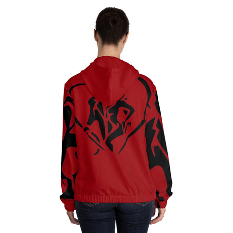 Women’s Full-Zip  HIP HOP ART Hoodie (AOP)