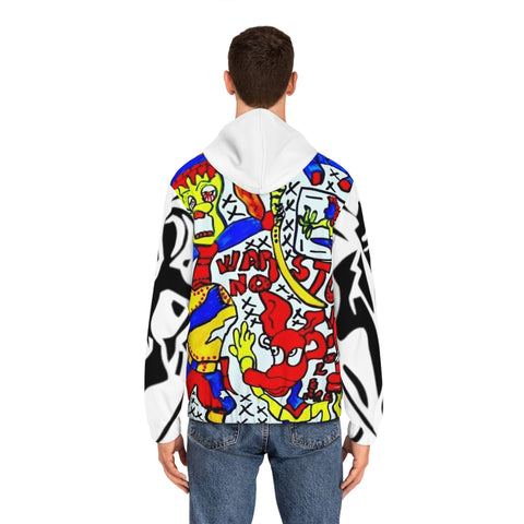 Men's Full-Zip HIP HOP ART Hoodie (AOP)