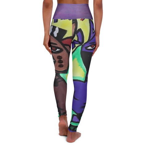 High Waisted HIP HOP ART Yoga Leggings (AOP)