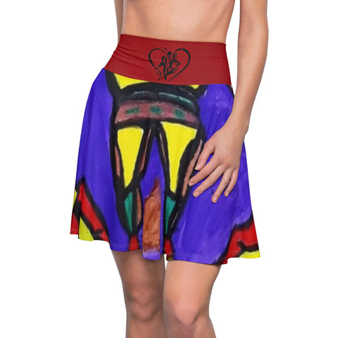 Women's  HIP HOP ART Skater Skirt (AOP)