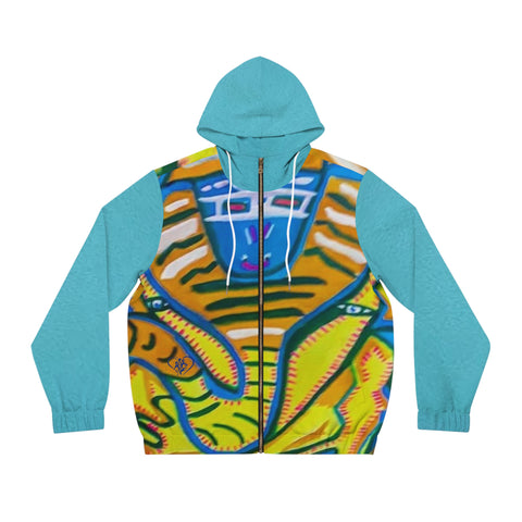 Men's Full-Zip  HIP HOP ART  Hoodie (AOP)