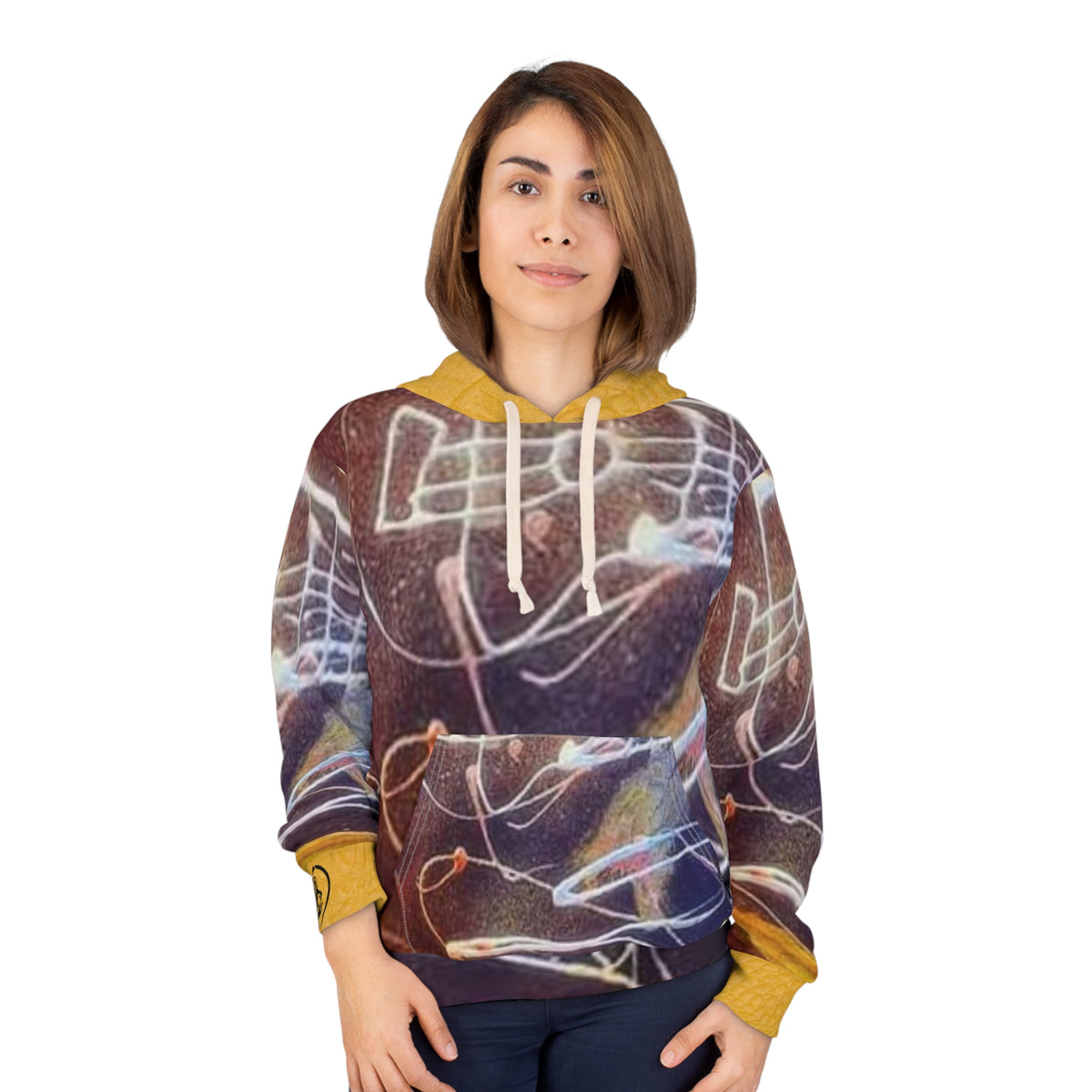 Unisex  HIP HOP ART Pullover Hoodie (AOP)