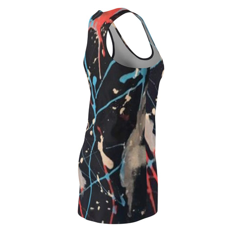 Women's Cut & Sew HIP HOP ART Racerback Dress (AOP)