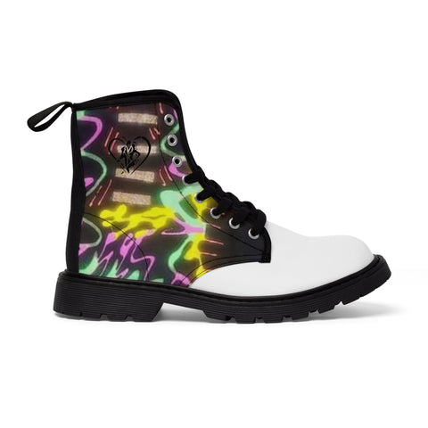 Men's Canvas HIP HOP ART  Boots