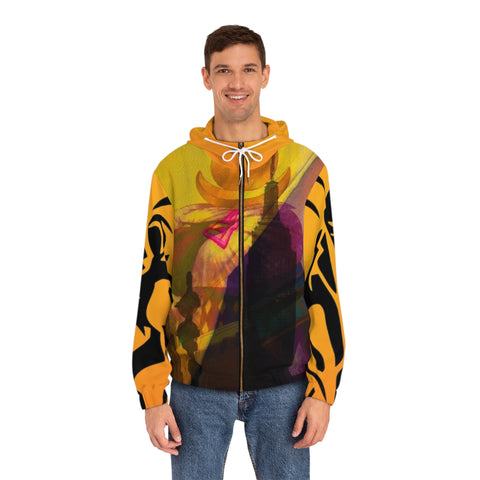 Men's Full-Zip  HIP HOP ART Hoodie (AOP)