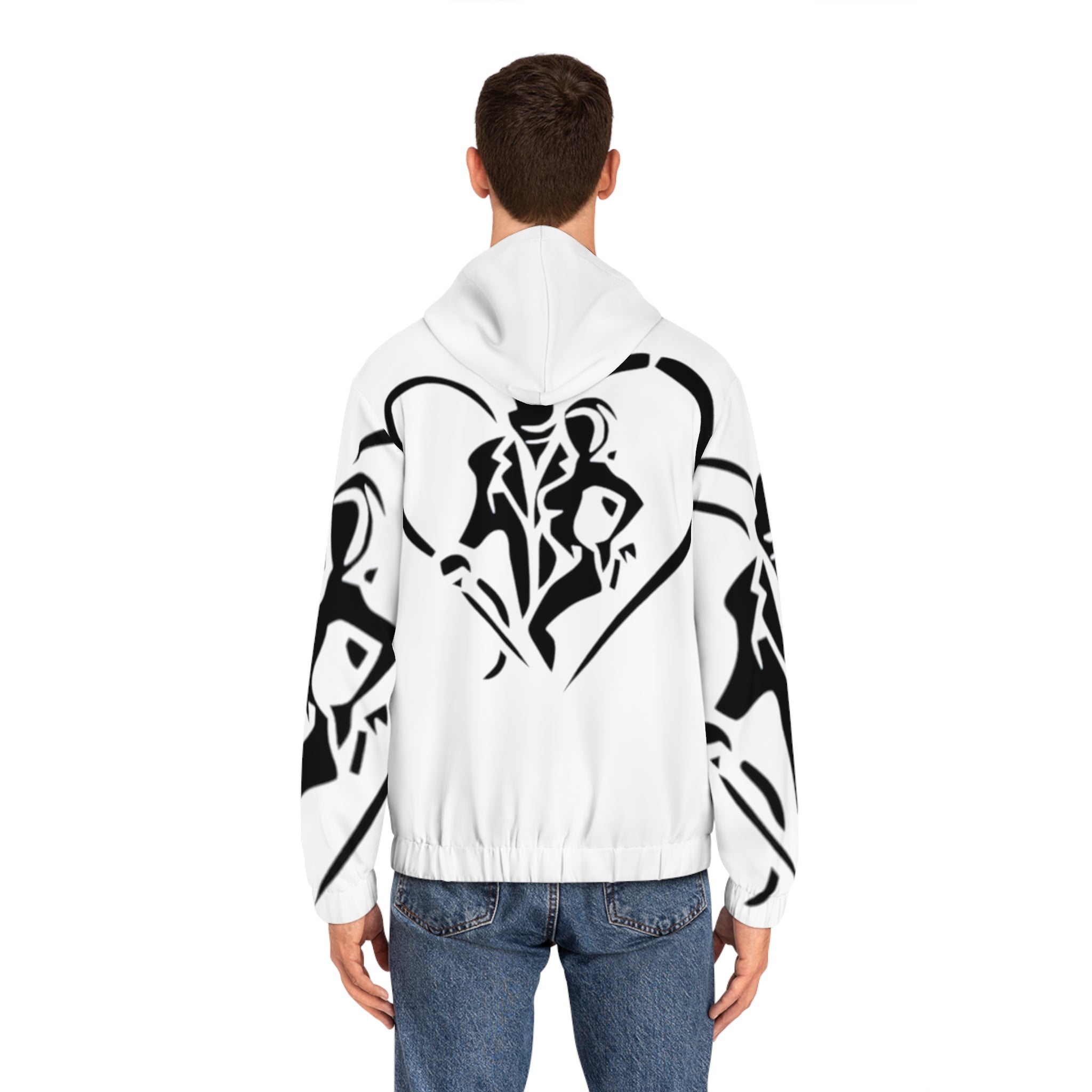 Men's Full-Zip HIP HOP ART Hoodie (AOP)