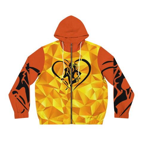 Men's Full-Zip  HIP HOP ART Hoodie (AOP)