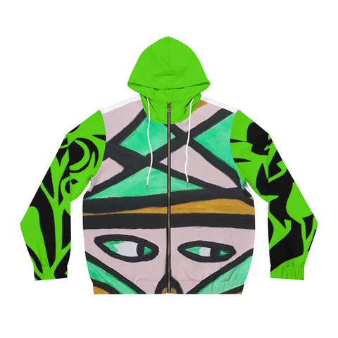 Men's Full-Zip  HIP HOP ART Hoodie (AOP)