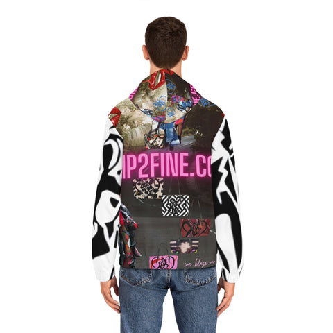 Men's Full-Zip  HIP HOP ART  Hoodie (AOP)