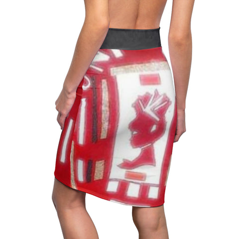 Women's HIP HOP ART Pencil Skirt (AOP)
