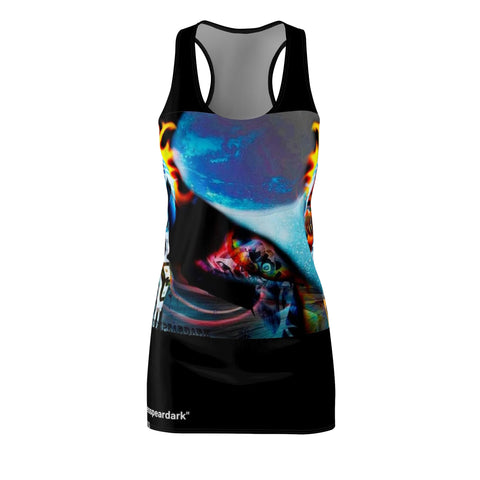 Women's Cut & Sew  HIP HOP ART Racerback Dress (AOP)