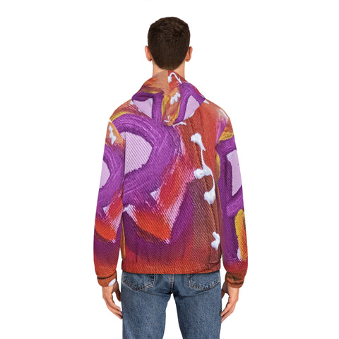 Men's Full-Zip  HIP HOP ART Hoodie (AOP)