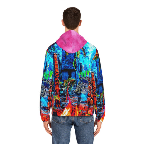 Men's Full-Zip  HIP HOP ART Hoodie (AOP)