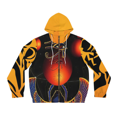 Men's Full-Zip HIP HOP ART  Hoodie (AOP)